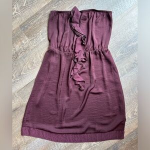 Banana Republic Factory Plum/Purple Strapless Dress Women’s Size Small